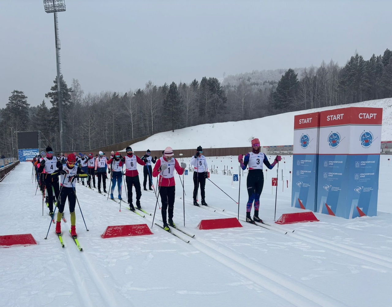 Участие в Чемпионате  Красноярского края по лыжным гонкам.